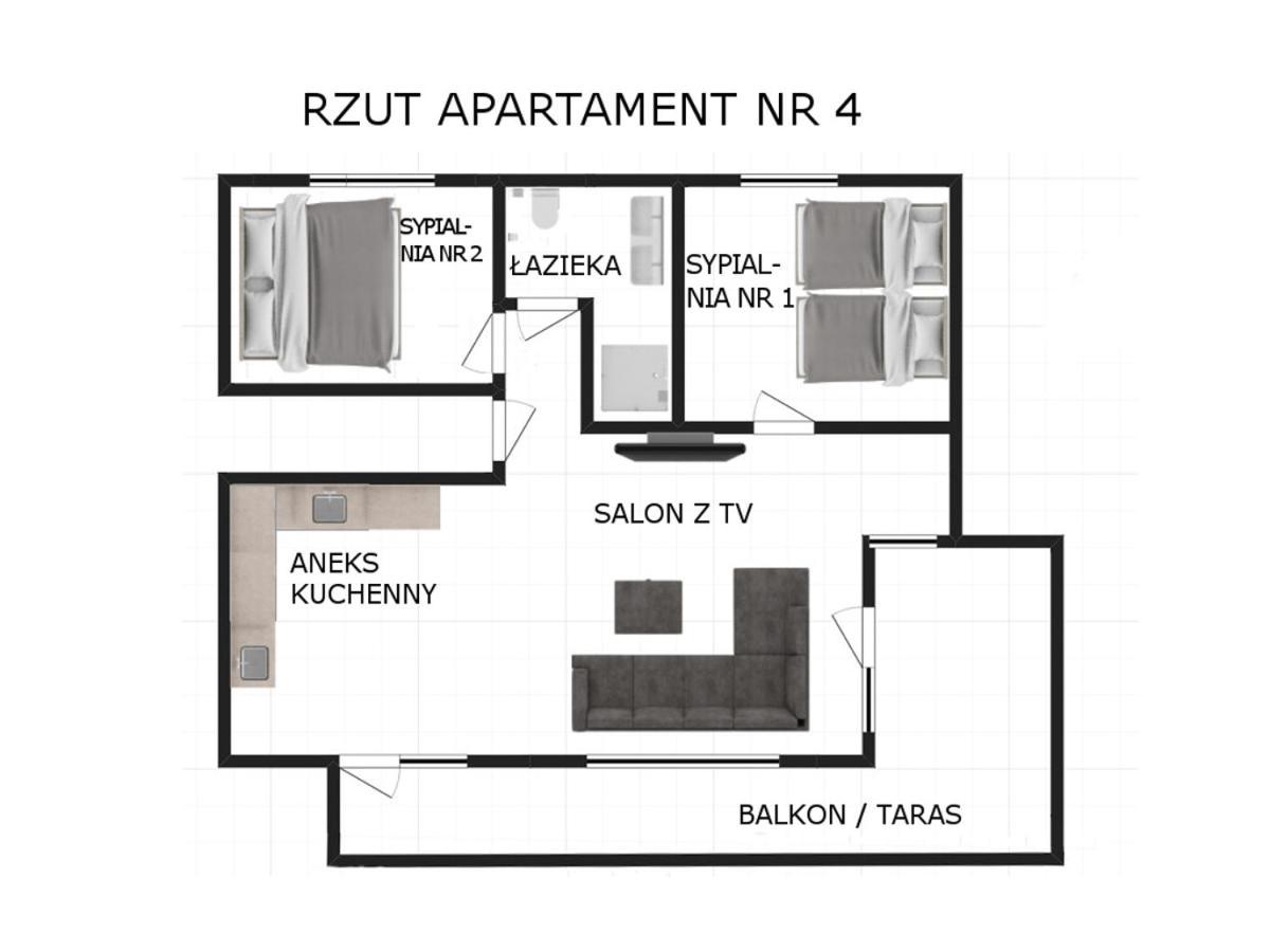 Apartament Nr 4 U Miska Z Dwoma Sypialniami Zakopane Ngoại thất bức ảnh